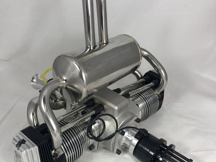 UMS 2-Cylinder 200cc Petrol Twin Boxer Engine – 4-Stroke Scale Aircraft Powerplant