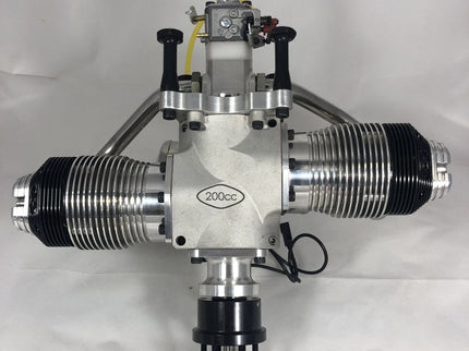 UMS 2-Cylinder 200cc Petrol Twin Boxer Engine – 4-Stroke Scale Aircraft Powerplant