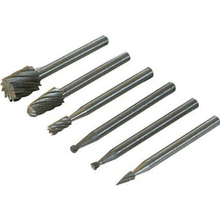 Rotary Tool HSS Burr Set 6pce 2, 3, 5, 7mm Dia