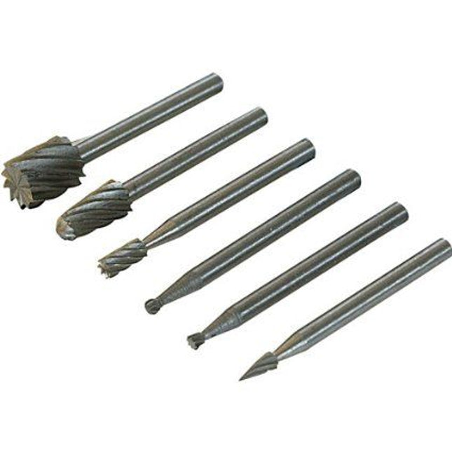 Rotary Tool HSS Burr Set 6pce 2, 3, 5, 7mm Dia