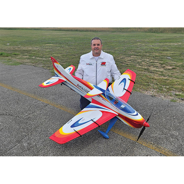 SebArt ApolloS F3A 50E ARF F3A 62" - White/Orange/Red
