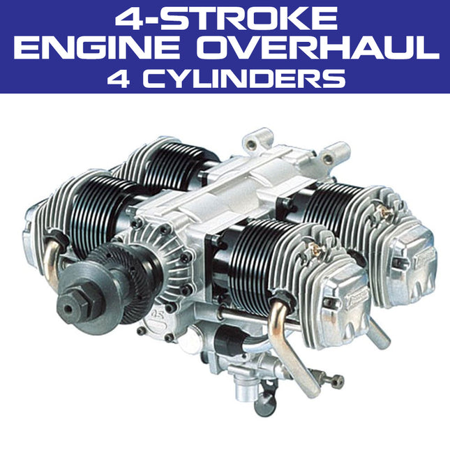 Engine Overhaul Service for 4 Stroke Engines - 4 Cylinder