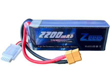 Zeee 4S Lipo Battery 2200mAh 14.8V 120C with XT60