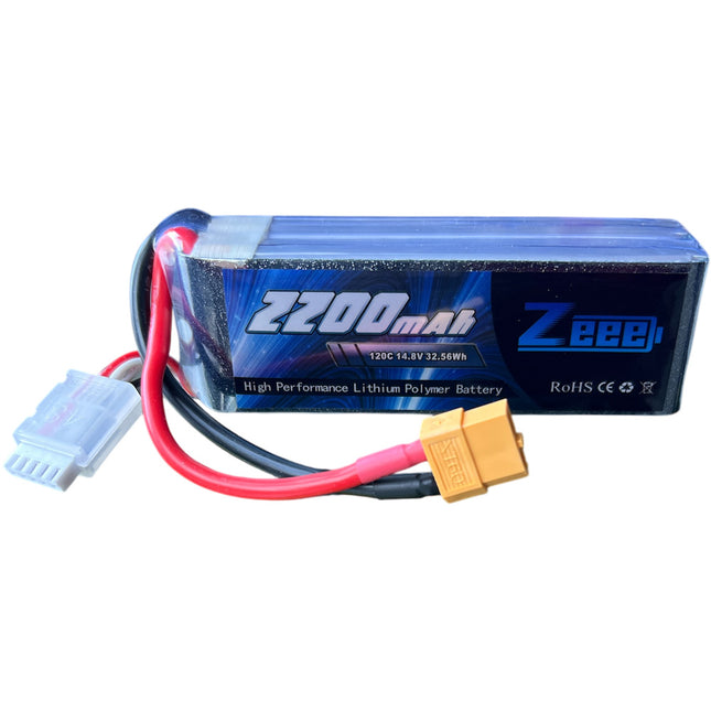 Zeee 4S Lipo Battery 2200mAh 14.8V 120C with XT60