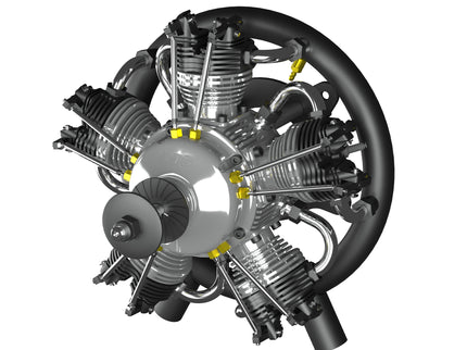 UMS 5-Cylinder 100cc Petrol Radial Engine – 4-Stroke Scale Aircraft Powerplant