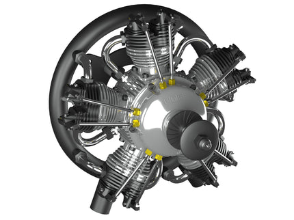 UMS 5-Cylinder 100cc Petrol Radial Engine – 4-Stroke Scale Aircraft Powerplant