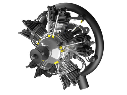 UMS 5-Cylinder 125cc Petrol Radial Engine – 4-Stroke Scale Aircraft Powerplant