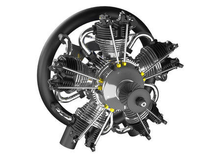 UMS 5-Cylinder 125cc Petrol Radial Engine – 4-Stroke Scale Aircraft Powerplant