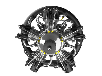 UMS 5-Cylinder 125cc Petrol Radial Engine – 4-Stroke Scale Aircraft Powerplant
