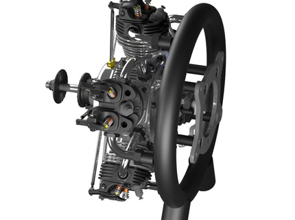 UMS 5-Cylinder 125cc Petrol Radial Engine – 4-Stroke Scale Aircraft Powerplant