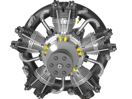 UMS 5-Cylinder 180cc Petrol Radial Engine – 4-Stroke Scale Aircraft Powerplant