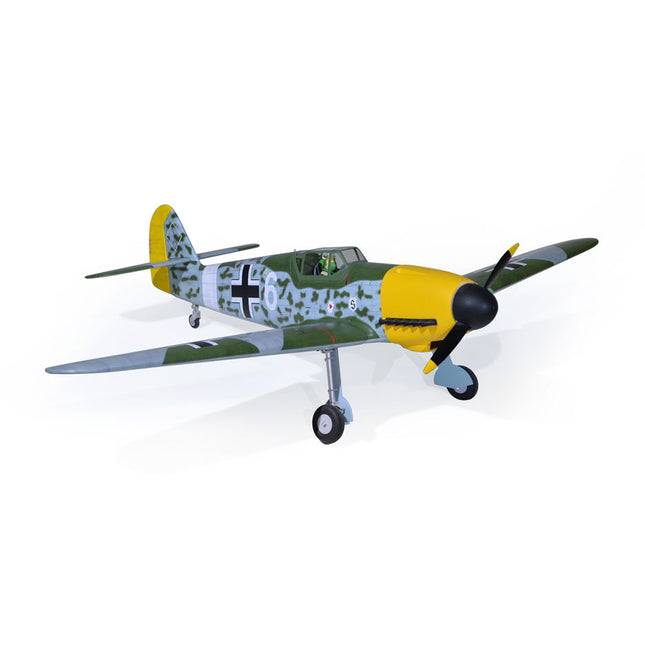 Phoenix Model MESSERCHMITT Bf 109 72'' W/Electric Retract Model of a World War II-era fighter plane on a white background