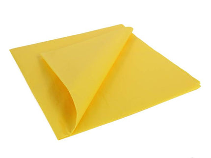 JP Trainer Yellow Lightweight Tissue Covering Paper, 50x76cm, (5 Sheets)