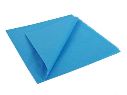 JP Mediterranean Blue Lightweight Tissue Covering Paper, 50x76cm, (5 Sheets)