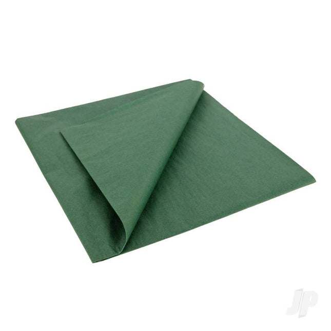 JP Dark Green Lightweight Tissue Covering Paper, 50x76cm, (5 Sheets)
