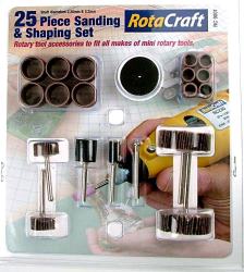 ROTA CRAFT 25PC SANDING & SHAPING SET