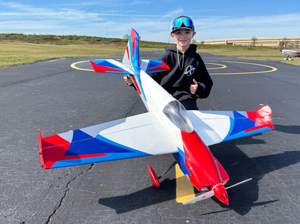 Extreme Flight - Laser 49", White/Blue/Red/Silver ARF Kit