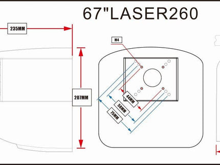 SKYWING 67"Laser 260 90E V3 - Orange 3D Aerobatic RC Aircraft ARTF