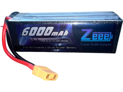 Zeee 6S Lipo Battery 6000mAh 22.2V 100C with XT90