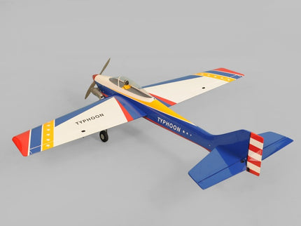 Phoenix Model TYPHOON 59" Size ARF Model airplane with 'Typhoon' branding on a gray background