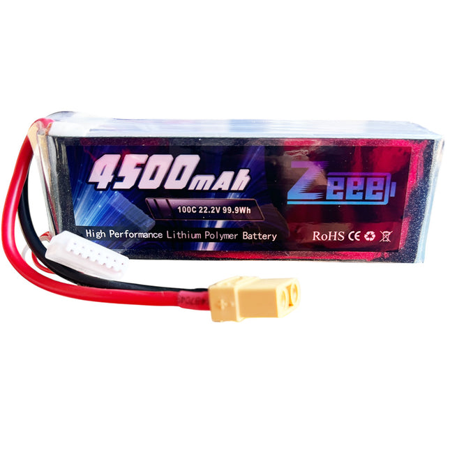 Zeee 6S Lipo Battery 4500mAh 22.2V 100C with XT90