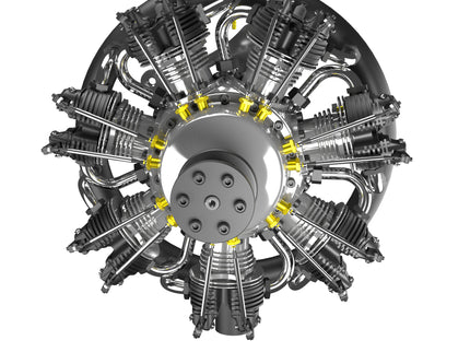 UMS 7-Cylinder 260cc Petrol Radial Engine – 4-Stroke Scale Aircraft Powerplant