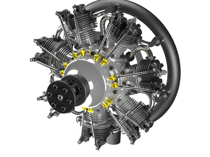 UMS 7-Cylinder 260cc Petrol Radial Engine – 4-Stroke Scale Aircraft Powerplant