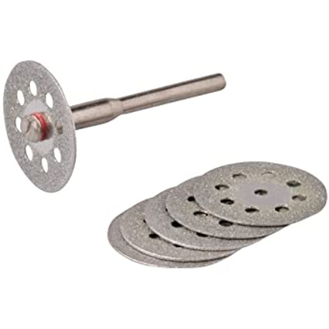 Rotary Tool Diamond Vented Cutting Disc Set 6pce 22mm Dia