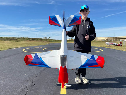 Extreme Flight - Laser 49", White/Blue/Red/Silver ARF Kit