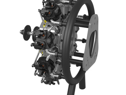 UMS 9-Cylinder 115cc Petrol Radial Engine – 4-Stroke Scale Aircraft Powerplant