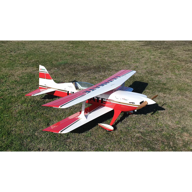 SebArt Miss Ultimate S 50E Biplane ARF 59" V2 - White/Red