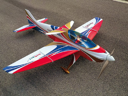 SebArt MythoS F3A 50E ARF F3A 62.2" - White/Blue/Red