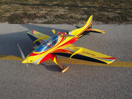 SebArt MythoS F3A 50E ARF F3A 62.2" - Yellow/Black