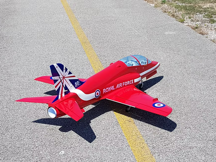 SebArt Mini Bae Hawk W/Electric Retract ARF 1.42M V2 - Red Arrows