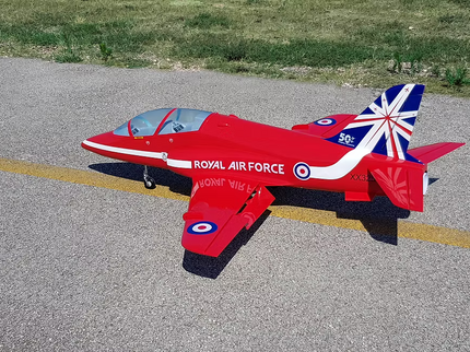 SebArt Mini Bae Hawk W/Electric Retract ARF 1.42M V2 - Red Arrows