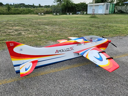 SebArt ApolloS F3A 50E ARF F3A 62" - White/Orange/Red