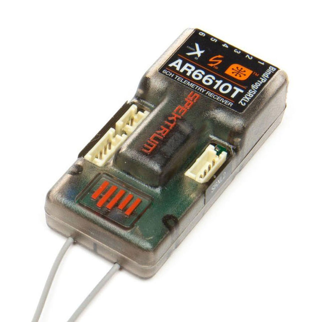 Spektrum AR6610T DSMX 6-Channel Telemetry Receiver with Smart Throttle