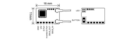 FrSky Archer Plus RS 2.4GHz Receiver with Telemetry, SBUS Redundancy & FBUS Support