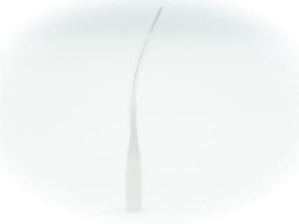 White curved object on a white background