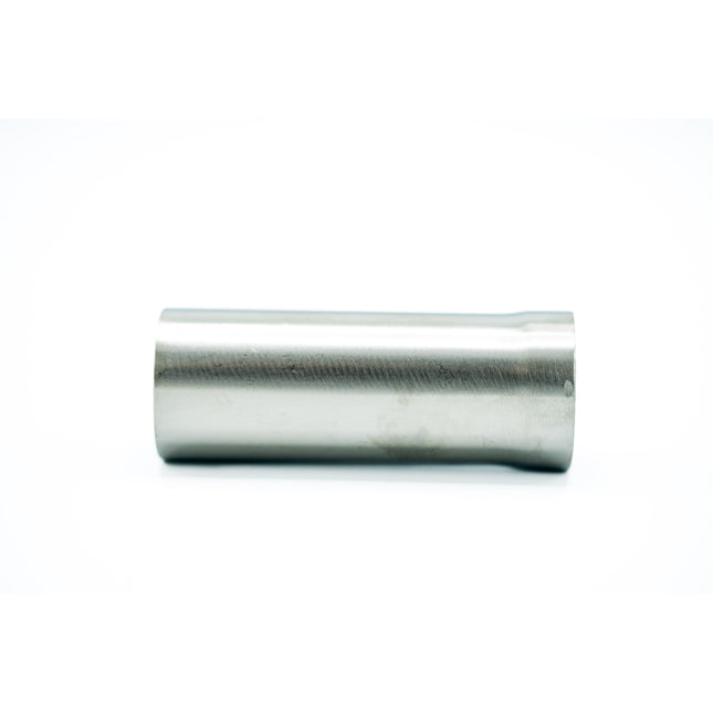 Metallic cylindrical object on a white background