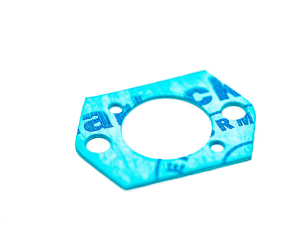 Blue gasket on a white background