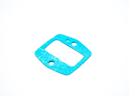 Turquoise gasket on a white background