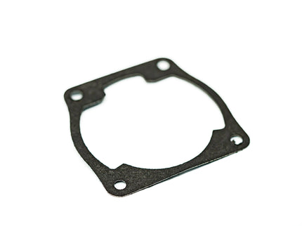 Black gasket on a white background