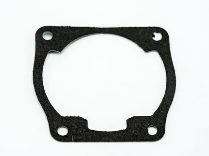 Black gasket on a white background