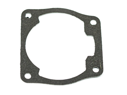 Black gasket on a white background