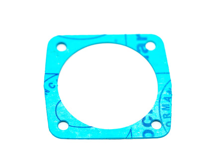 Blue gasket on a white background