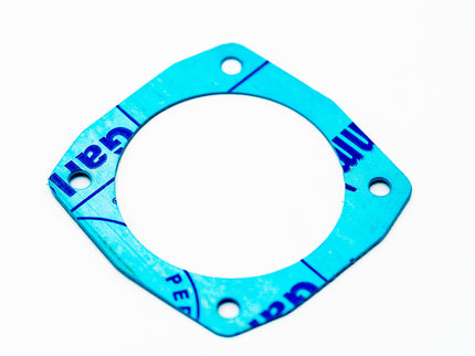 Blue gasket on a white background