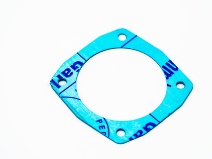 Blue gasket on a white background