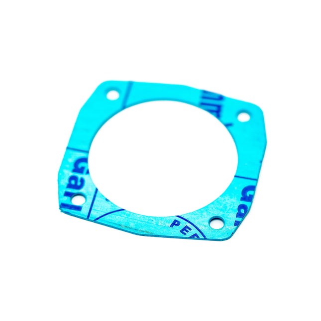 Blue gasket on a white background