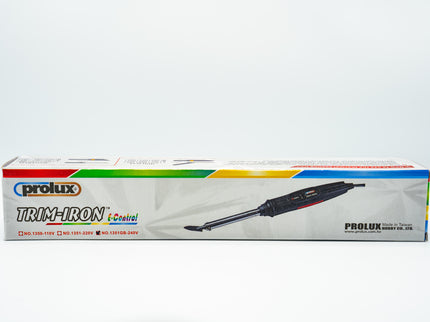 Prolux trim iron packaging on a white background